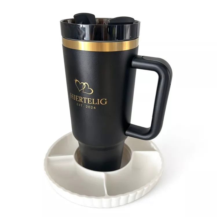 40oz Tumbler with Silicone Fruit Plate